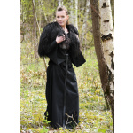 Mittelalter-Unterkleid Burglinde mit Trompetenärmeln, schwarz, Gr. L