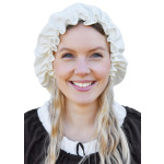 Mittelalterhaube für Damen, natur