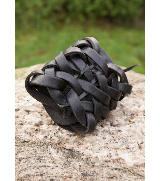 Flechtarmband aus Leder