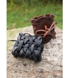 Flechtarmband aus Leder