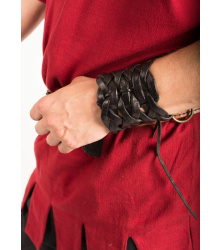 Flechtarmband aus Leder