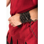 Flechtarmband aus Leder