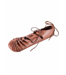 Mittelalter Bundschuhe, braun