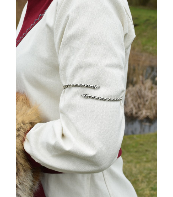 Wikinger Oberarmreif mit Wolfskopf