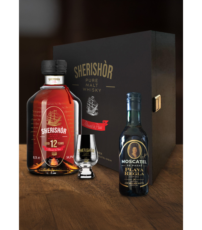 SHERISHÒR Pure Malt Whisky, Moscatel De Pasas, 54,3% vol., 0,7l, Limited Edition