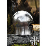 Barbuta in T-Form, 15. Jh., Mittelalter-Helm für Schaukampf, 2 mm Stahl