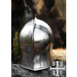 Barbuta in T-Form, 15. Jh., Mittelalter-Helm für Schaukampf, 2 mm Stahl
