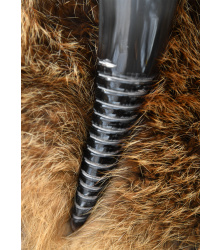 Wikinger-Trinkhorn mit Spiralcarving