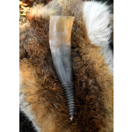 Wikinger-Trinkhorn mit Spiralcarving