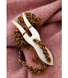 Strickgabel aus Knochen, 12 cm