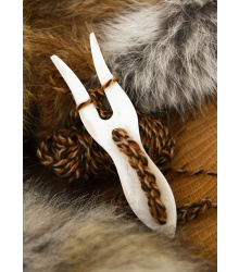Strickgabel aus Knochen, 12 cm