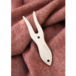 Strickgabel aus Knochen, 12 cm