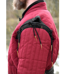 Gambeson mit abnehmbaren Ärmeln, weinrot - schwarz