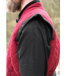 Gambeson mit abnehmbaren Ärmeln, weinrot - schwarz