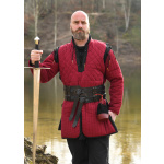 Gambeson mit abnehmbaren Ärmeln, weinrot - schwarz