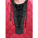 Gambeson mit abnehmbaren Ärmeln, weinrot - schwarz