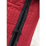 Gambeson mit abnehmbaren Ärmeln, weinrot - schwarz