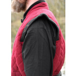 Gambeson mit abnehmbaren Ärmeln, weinrot - schwarz