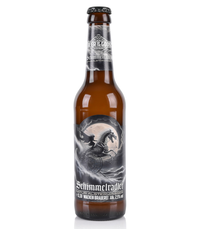 Schimmelradler - Natur-Alsterwasser, 0,33l Flasche - Wacken Brauerei
