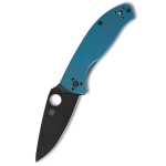 Spyderco Tenacious R.I.L. Blue Titanium, Black Blade, Taschenmesser