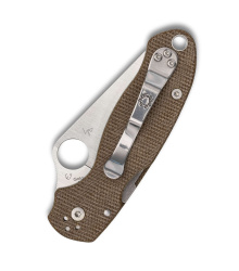 Spyderco Para 3 Brown Micarta, CPM Cru-Wear, Taschenmesser