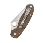 Spyderco Para 3 Brown Micarta, CPM Cru-Wear, Taschenmesser