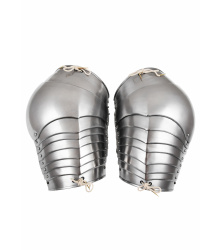 Mittelalterliche Achseln, Schulterschutz, Paar, 1,2 mm Stahl