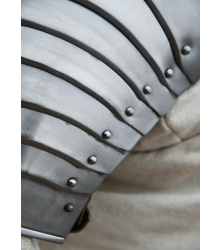 Mittelalterliche Achseln, Schulterschutz, Paar, 1,2 mm Stahl