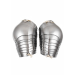 Mittelalterliche Achseln, Schulterschutz, Paar, 1,2 mm Stahl