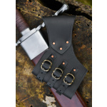 Verstellbarer Schwerthalter aus schwarzem Leder