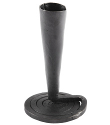 Handgeschmiedeter Kerzenhalter mit spiralförmigem Fuß