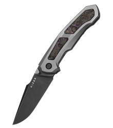Kizer Knives Feweed, Titanium, Fat Carbon Purple Haze, Taschenmesser