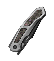 Kizer Knives Feweed, Titanium, Fat Carbon Purple Haze, Taschenmesser