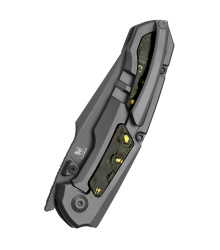 Kizer Knives Feweed TI Fat Carbon, Toxic Storm, Taschenmesser
