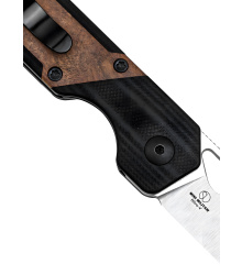 Kizer Knives Mini Militaw G10 + Mkuruti-Holz, Taschenmesser