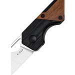 Kizer Knives Mini Militaw G10 + Mkuruti-Holz, Taschenmesser