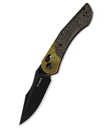 Kizer Knives, Mini Mystic, 154CM, Burlap Micarta + PEI, Taschenmesser