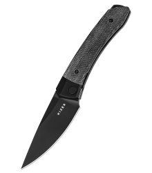 Kizer Knives Mini Momo, Aluminum, Micarta, black, Taschenmesser