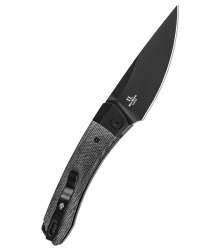 Kizer Knives Mini Momo, Aluminum, Micarta, black, Taschenmesser