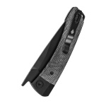 Kizer Knives Mini Momo, Aluminum, Micarta, black, Taschenmesser