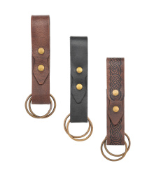Rockzipfel Halter aus Leder, Mittelalter Gürtelhalter