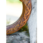 Wandspiegel Midgardschlange aus Holz, handgeschnitzt