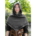 Mittelalter Gugel Stig, Used-Look, verschiedene Farben