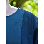 Mittelalter Tunika Egil mit Stickerei, Used-Look, blau