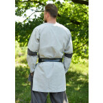 Mittelalter Tunika Sigval, Materialmix, Used-Look, grau