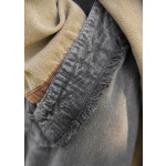Mittelalter Hose Gorm, Used-Look, schwarz/braun