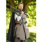 Mittelalter Gambeson Vari, Used-Look, braun - schwarz