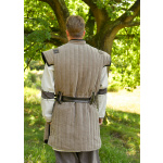 Mittelalter Gambeson Vari, Used-Look, braun - schwarz