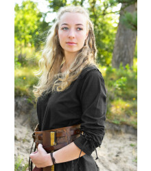 Mittelalter Tunika Yrsa, Used-Look, schwarz