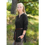 Mittelalter Tunika Yrsa, Used-Look, schwarz